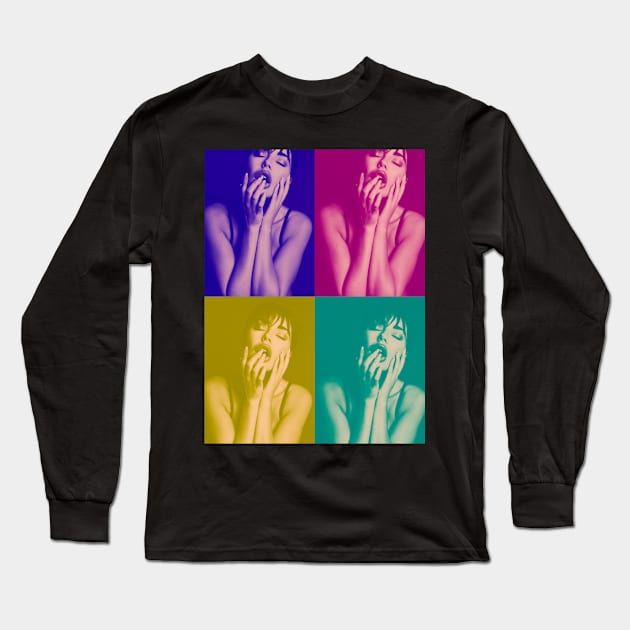 Pop Art Long Sleeve T-Shirt by Lizzieluvs